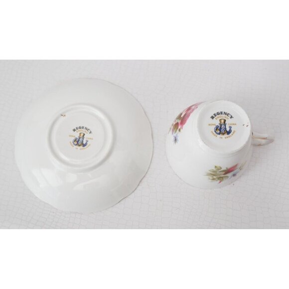 6 Regency Teacups and Saucers Tea Cup Tea Party Gift Bone China - Picture 5 of 6